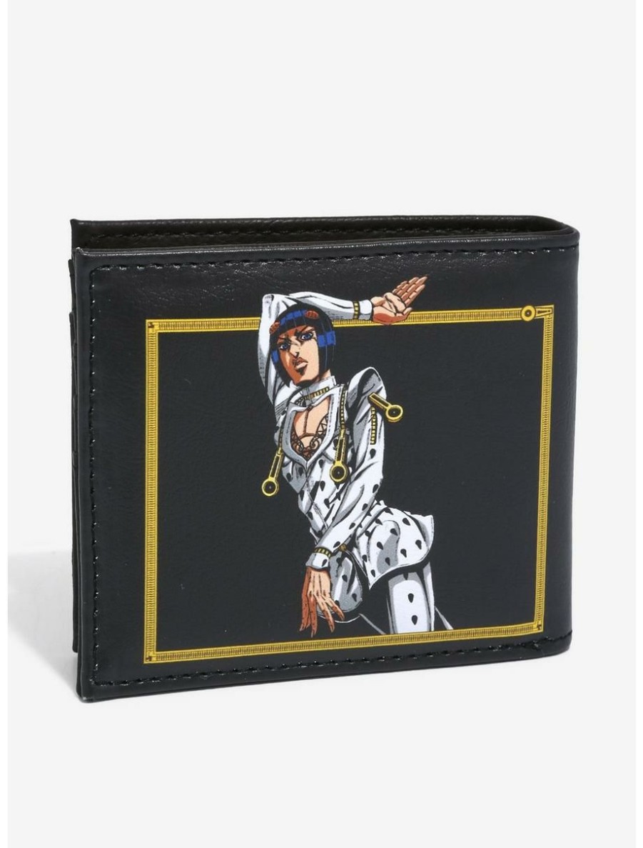 Anime * | Anime Jojo'S Bizarre Adventure Bruno Bucciarati Bifold Wallet Boxlunch Exclusive