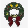 Horror * | Horror Loungefly Disney The Nightmare Before Christmas Wreath Enamel Pin Boxlunch Exclusive