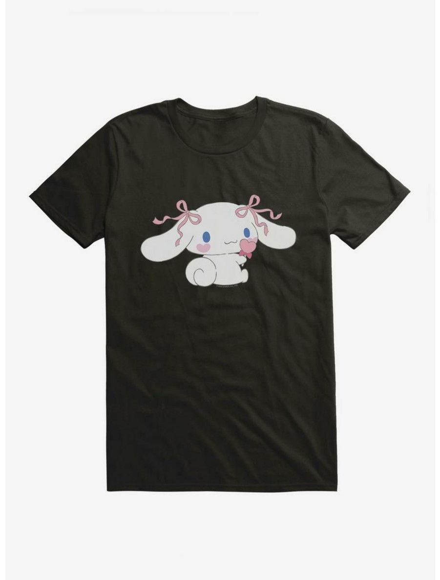 Anime * | Anime Cinnamoroll Heart Lollipop T-Shirt