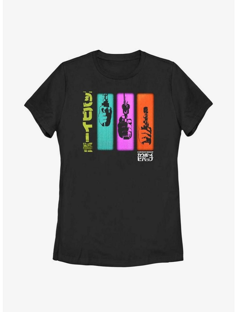 Anime * | Anime Cowboy Bebop Colorful Gun Sequence Womens T-Shirt