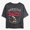 Cartoons * | Cartoons Disney Mickey Mouse An American Classic Mineral Wash Crop Womens T-Shirt