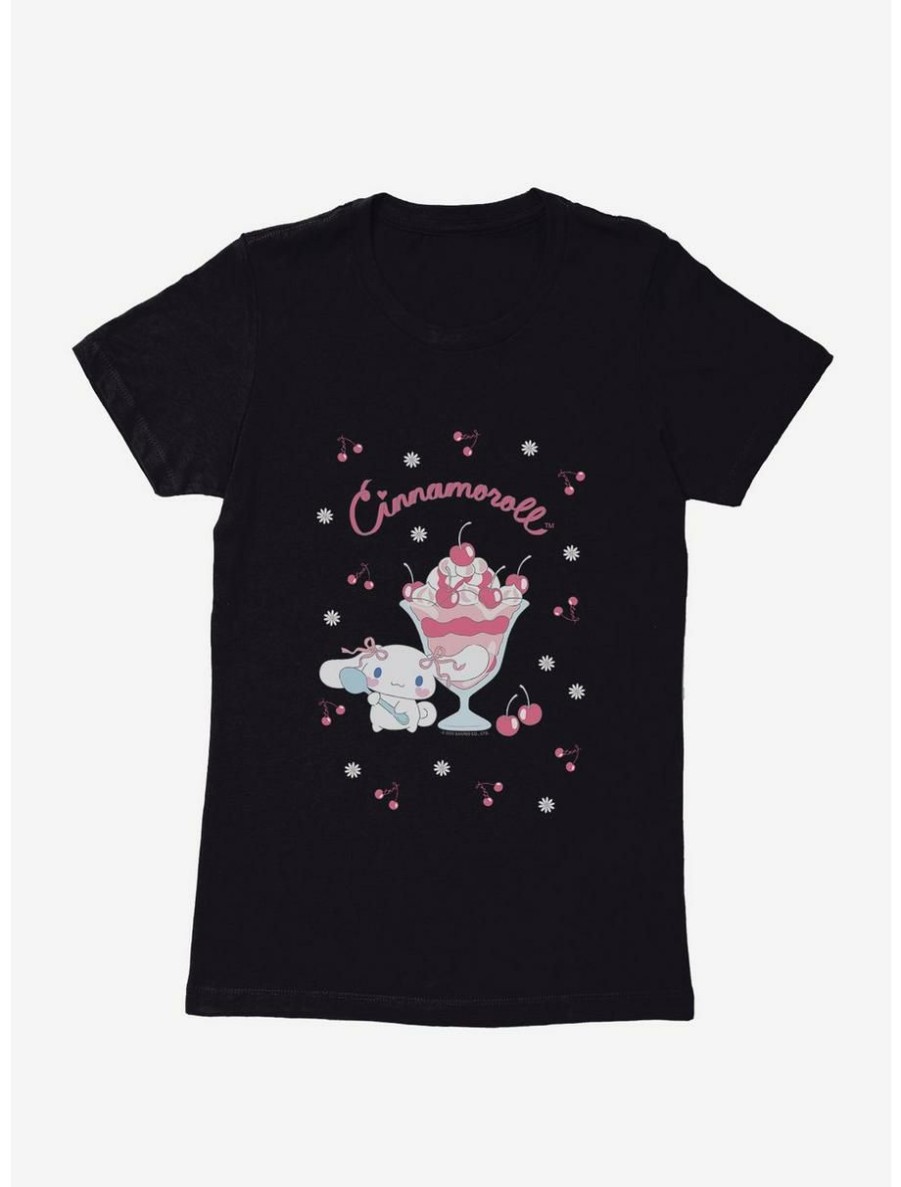 Anime * | Anime Cinnamoroll Cherry Sunday Womens T-Shirt