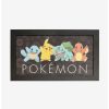 Anime * | Anime Pokemon Gen 1 Starter Pokemon Wall Decor