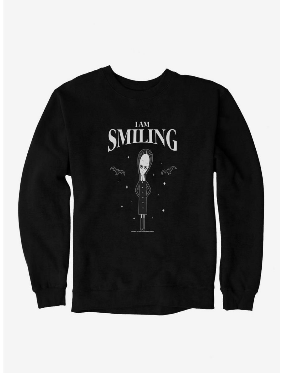 Horror * | Horror Addams Family Movie I Am Smiling Sweatshirt