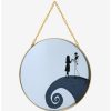 Horror * | Horror Disney The Nightmare Before Christmas Spiral Hill Hanging Mirror