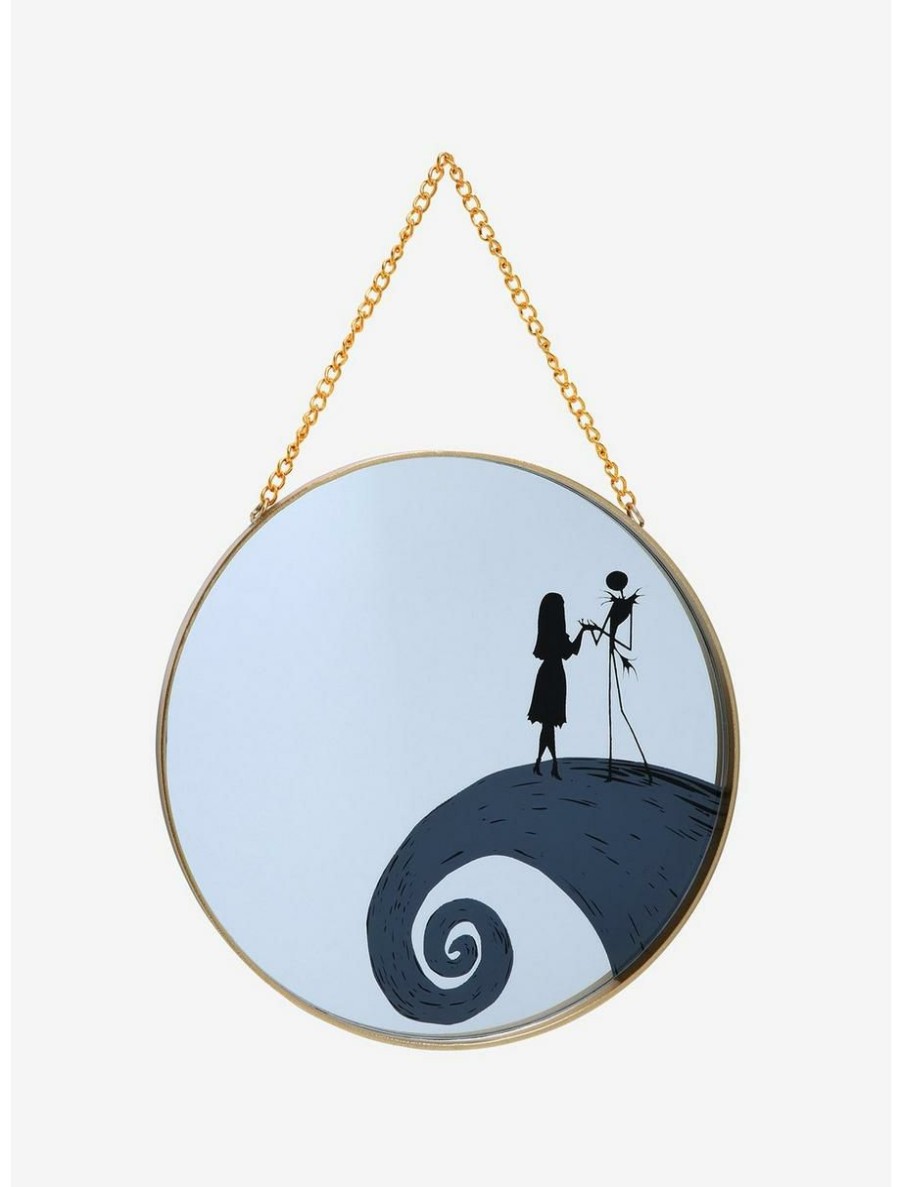 Horror * | Horror Disney The Nightmare Before Christmas Spiral Hill Hanging Mirror