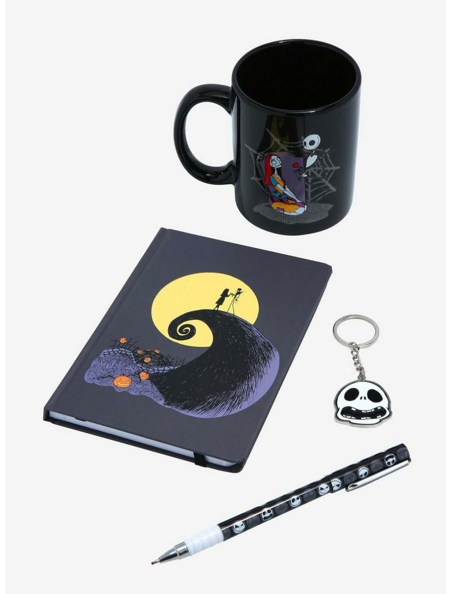 Horror * | Horror Disney The Nightmare Before Christmas Jack & Sally Stationary & Mug Set