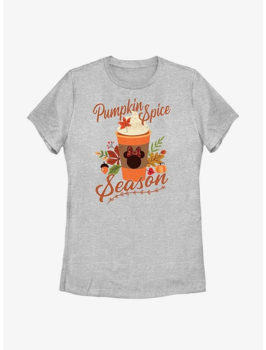 Cartoons * | Cartoons Disney Minnie Mouse Pumpkin Spice Season Womens T-Shirt