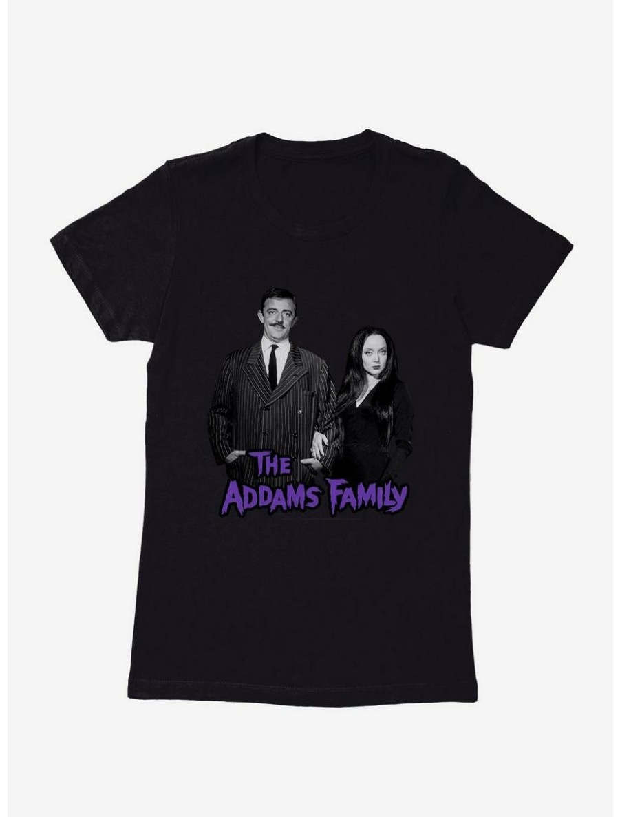 Horror * | Horror The Addams Family Gomez And Morticia Addams Womens T-Shirt