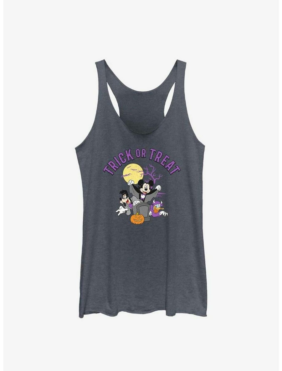 Cartoons * | Cartoons Disney Mickey Mouse & Friends Trick Or Treat Womens Tank Top