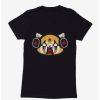 Anime * | Anime Aggretsuko Metal Raging Headphones Womens T-Shirt