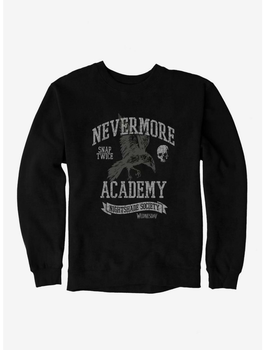 Horror * | Horror Wednesday Nightshade Society Sweatshirt